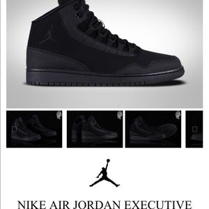 nike air jordan executive triple black